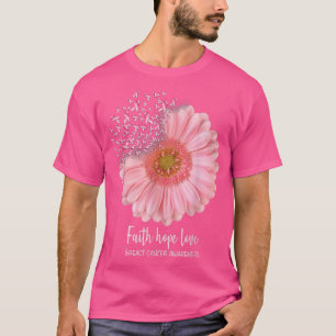 Medvetenhet om bröstcancer Solros Hippie sh T Shirt
