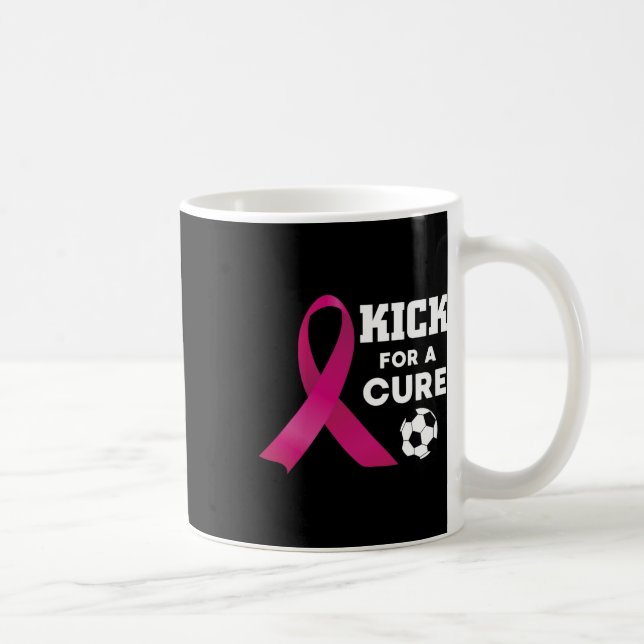 Medvetenhet om bröstcancer som sparkas för att få  kaffemugg (Höger)