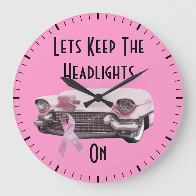 Medvetenhet om bröstcancer stor klocka (Framsida)