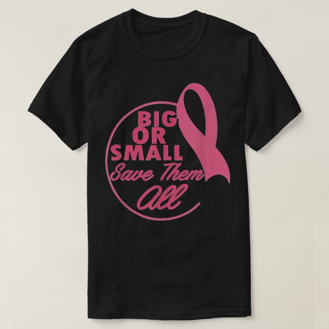 Medvetenhet om bröstcancer Storhet eller Liten Spa T Shirt (Design framsida)
