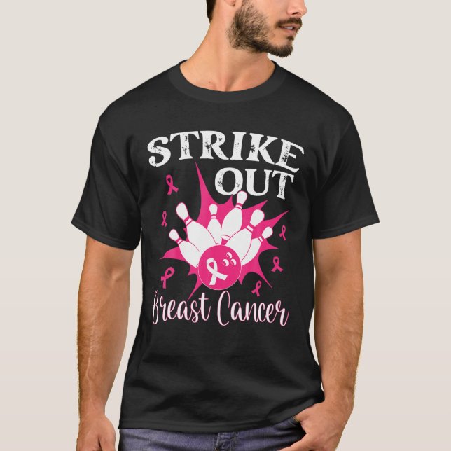 Medvetenhet om bröstcancer - Strejka ut ur Rosan T Shirt (Framsida)