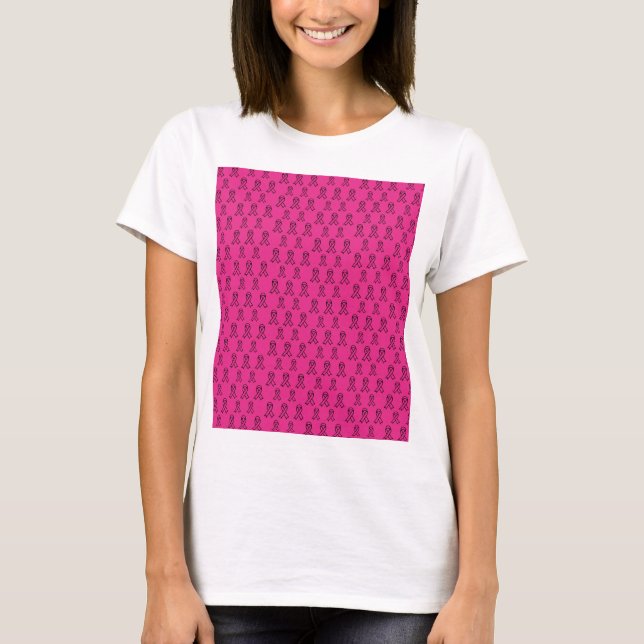 Medvetenhet om bröstcancer t shirt (Framsida)