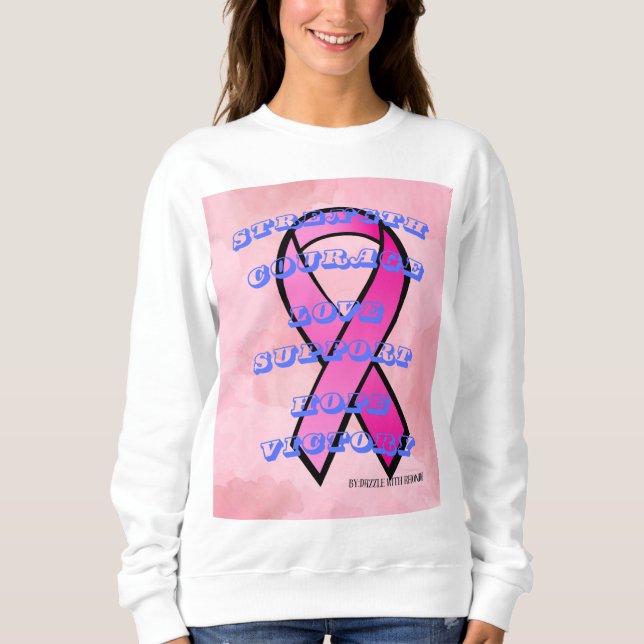 Medvetenhet om bröstcancer t shirt (Framsida)