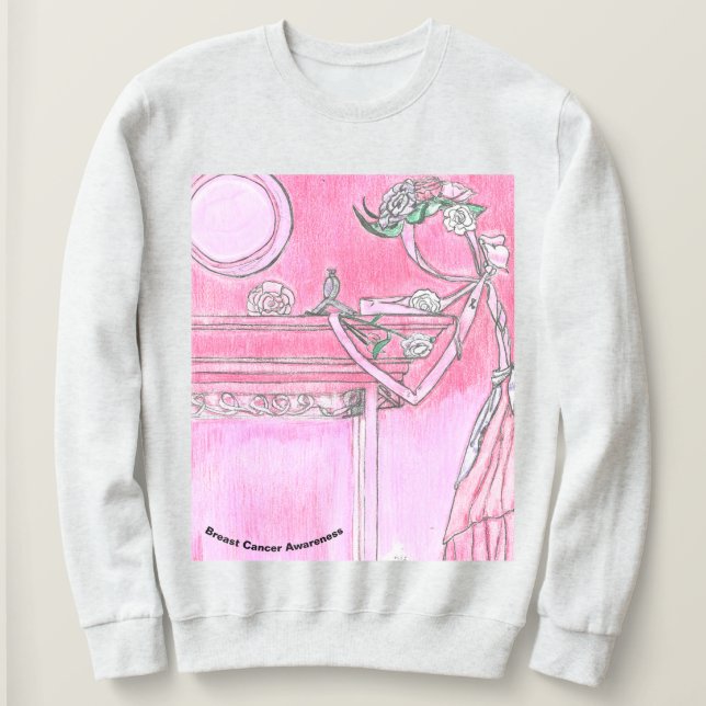 Medvetenhet om bröstcancer t shirt (Design framsida)
