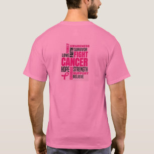 Medvetenhet om bröstcancer t shirt