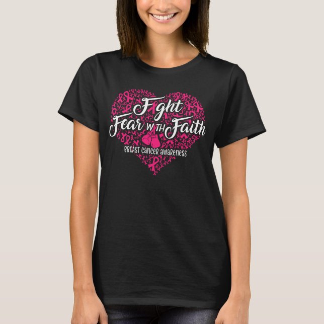 medvetenhet om bröstcancer t shirt (Framsida)