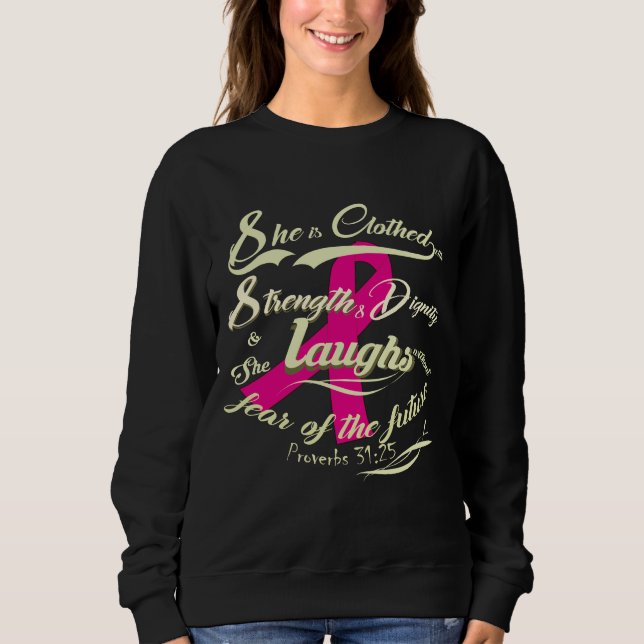 Medvetenhet om bröstcancer utan rädsla t shirt (Framsida)