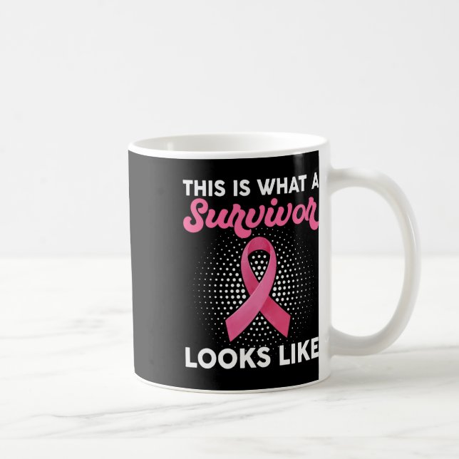 Medvetenhet om bröstcancer vad en överlevande ser  kaffemugg (Höger)