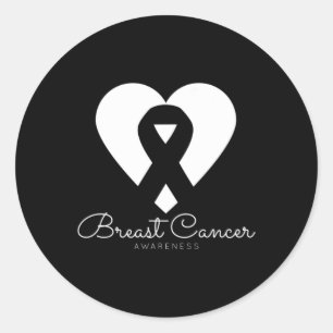 Medvetenhet om bröstcancer - Världscancerdagen feb Runt Klistermärke