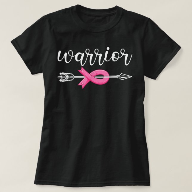 Medvetenhet om bröstcancer vid bröstcancer t shirt (Design framsida)