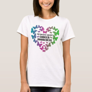 Medvetenhet om bröstcancer vid metastaserad bröstc t shirt