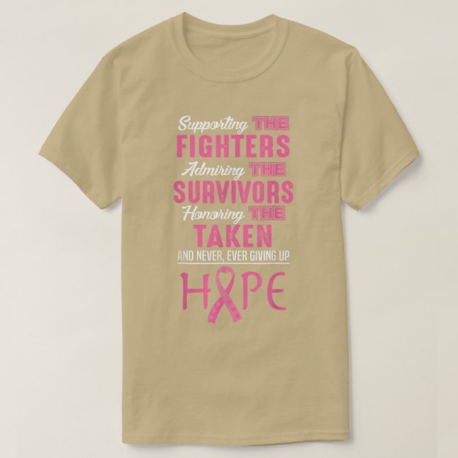 Medvetenhet om bröstcancer vid Rosa Ribbon Awarene T Shirt (Design framsida)