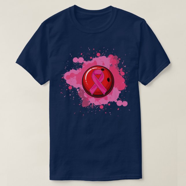 Medvetenhet om bröstcancer vid Rosa T Shirt (Design framsida)