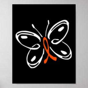 Medvetenhet om Butterfly Aml Leukemia Poster