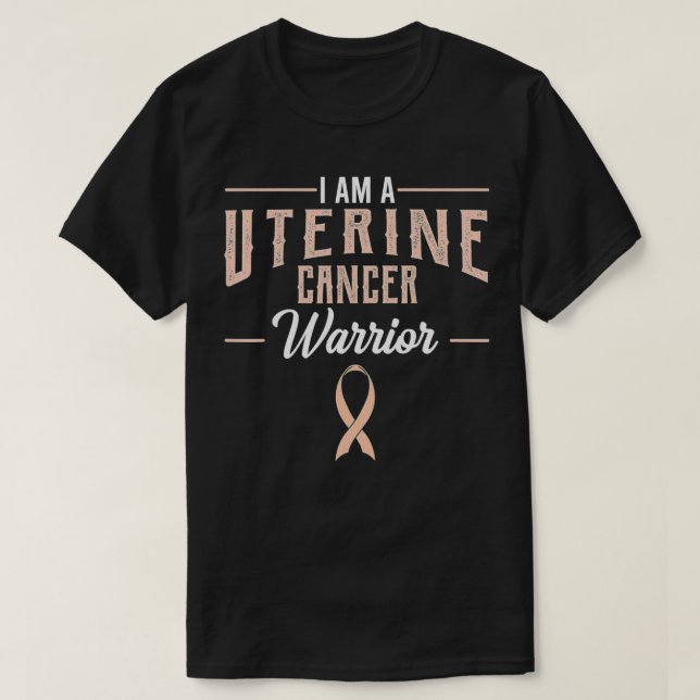 Medvetenhet om cancer från urin Womb Endometrial W T Shirt (Design framsida)