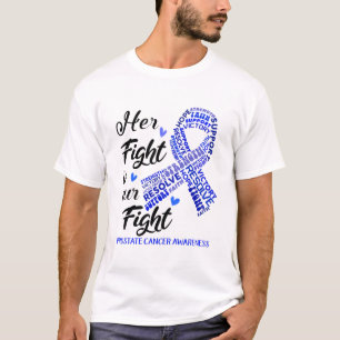 Medvetenhet om cancer Hennes kamp är vår kamp T Shirt
