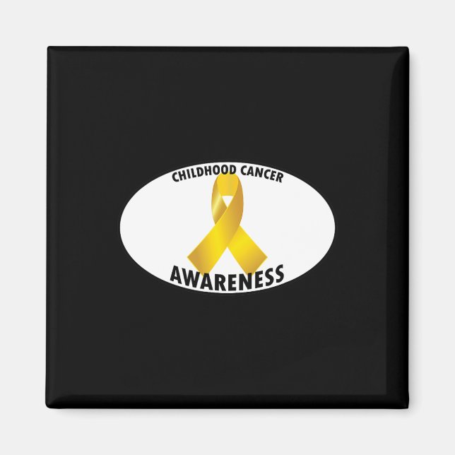 Medvetenhet om cancer hos barn 9 magnet (Framsidan)