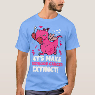 Medvetenhet om cancer hos barn Dinosaur Survivor Y T Shirt