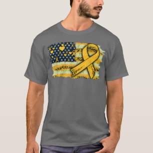 Medvetenhet om cancer hos barn För manar amerikans T Shirt