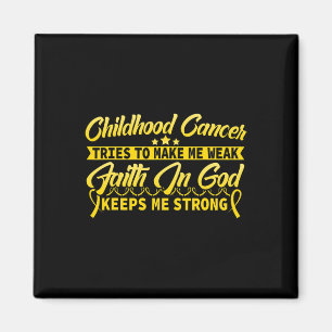 Medvetenhet om cancer hos barn Gud behållor mig st Magnet