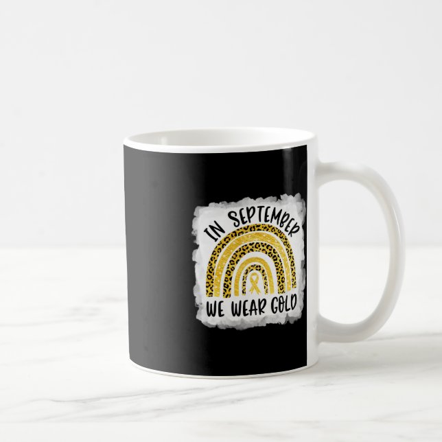 Medvetenhet om cancer hos barn i september Vi Bära Kaffemugg (Höger)