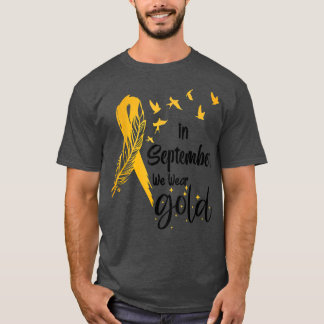 Medvetenhet om cancer hos barn i september Vi Bära T Shirt