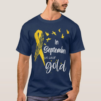 Medvetenhet om cancer hos barn i september Vi Bära T Shirt