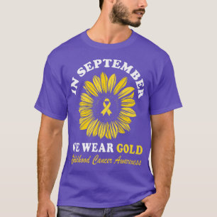 Medvetenhet om cancer hos barn i september Vi Bära T Shirt