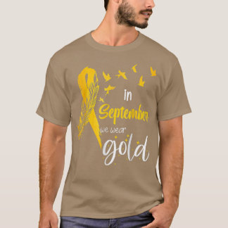 Medvetenhet om cancer hos barn i september Vi Bära T Shirt