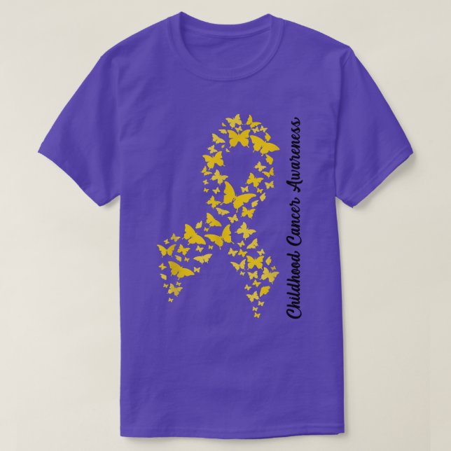 Medvetenhet om cancer hos barn i september Vi Bära T Shirt (Design framsida)