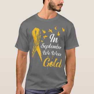Medvetenhet om cancer hos barn i september Vi Bära T Shirt