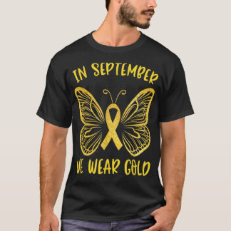 Medvetenhet om cancer hos barn i september Vi Bära T Shirt