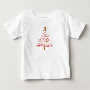 Medvetenhet om cancer hos barn Julgran T Shirt