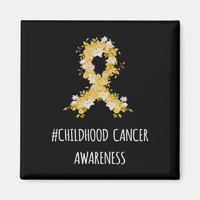 Medvetenhet om cancer hos barn magnet (Framsidan)