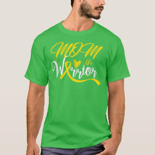 Medvetenhet om cancer hos barn Mamma i en krigare T Shirt