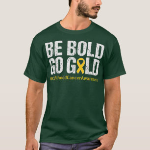 Medvetenhet om cancer hos barn Månad Gult T Shirt