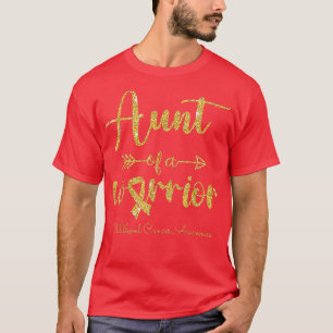 Medvetenhet om cancer hos barn Moster i en krigare T Shirt