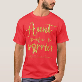Medvetenhet om cancer hos barn Moster i en krigare T Shirt