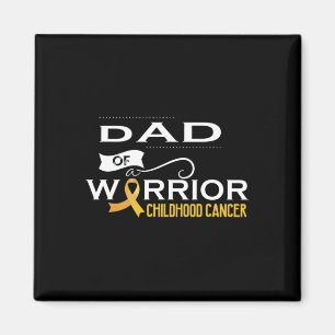 Medvetenhet om cancer hos barn Pappa i en krigare Magnet