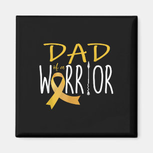 Medvetenhet om cancer hos barn Pappa i en krigare Magnet