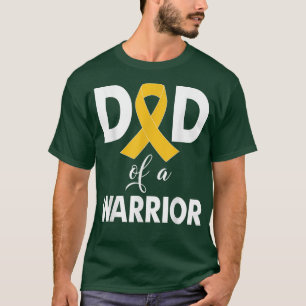 Medvetenhet om cancer hos barn Pappa i en krigare T Shirt