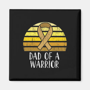 Medvetenhet om cancer hos barn Pappa om en krigare Magnet