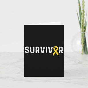 Medvetenhet om cancer hos barn Ribbon Survivor Rem Kort