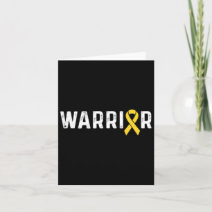 Medvetenhet om cancer hos barn Ribbon Warrior Kort