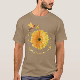 Medvetenhet om cancer hos barn Tshirt Hummingbird  T Shirt
