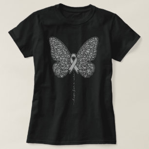 Medvetenhet om cancer hos fjärilar i hjärnan hoppa t shirt