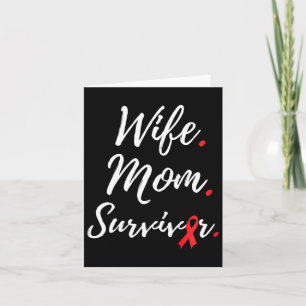 Medvetenhet om cancer hos fru Mamma Survivor Blood Kort