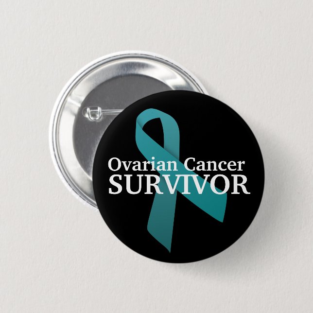 Medvetenhet om cancer hos Survivor Ovarian Knapp (Framsida & baksida)