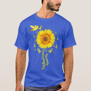 Medvetenhet om cancer i barndomen Cute Solros Humm T Shirt