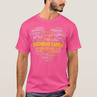 Medvetenhet om cancer i barndomen Förhoppningsstöd T Shirt